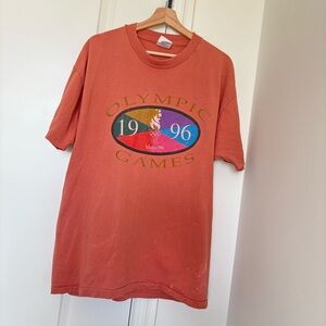 Vintage Centennial Olympic Games 1996 Orange  T-Shirt Large